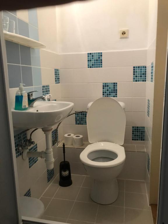 Koupelna v ubytování Hotel Chata