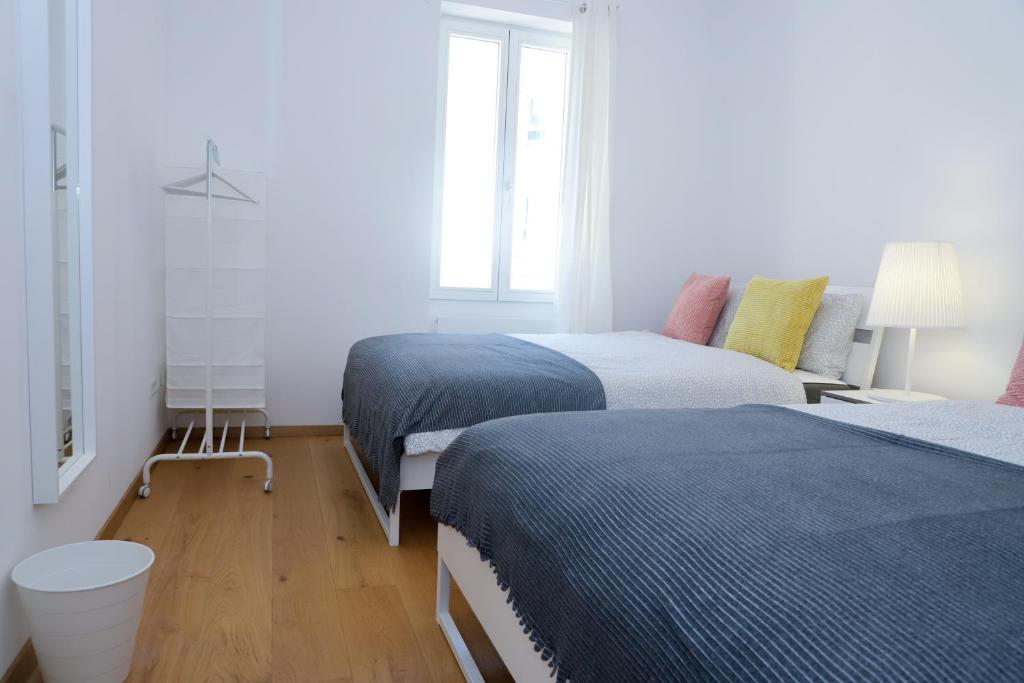 Letto o letti in una camera di high class flat