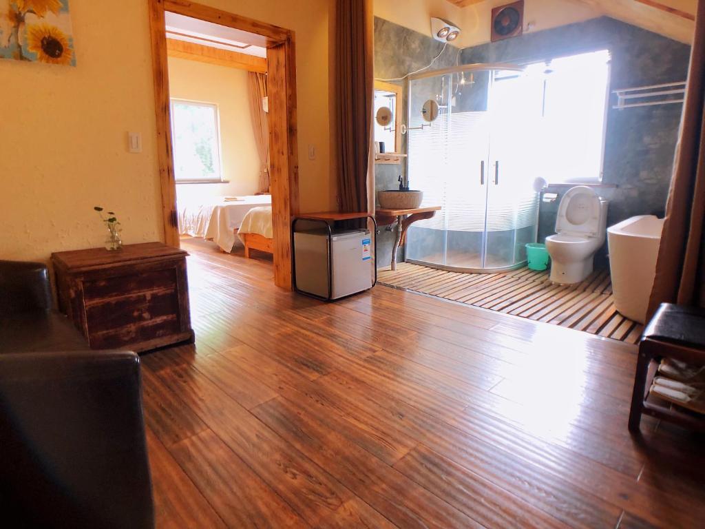 Posezení v ubytování Moganshan Bamboo View Guesthouse