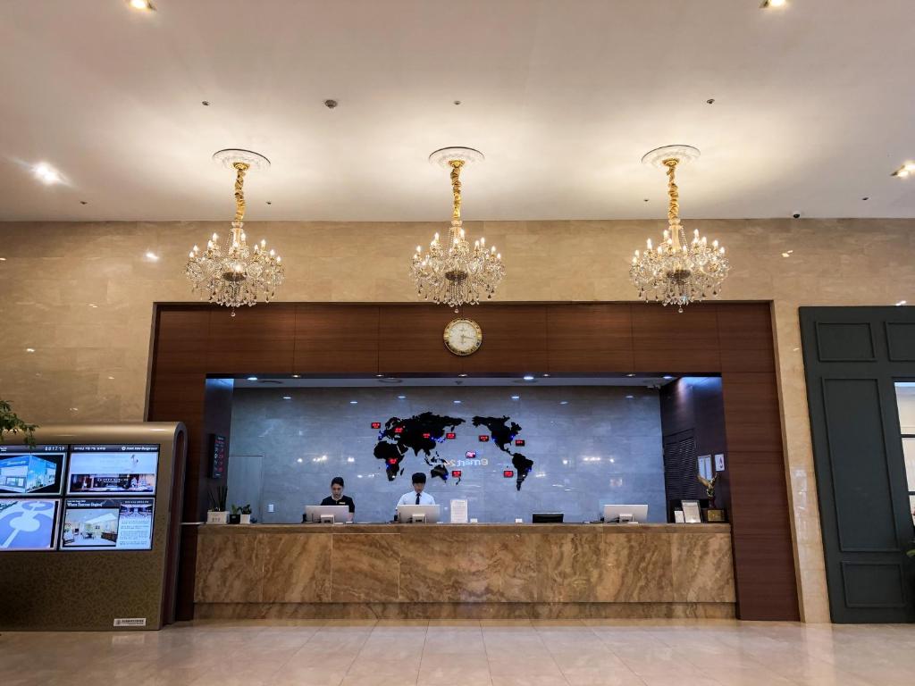 Vstupní hala nebo recepce v ubytování Hotel Interburgo Exco
