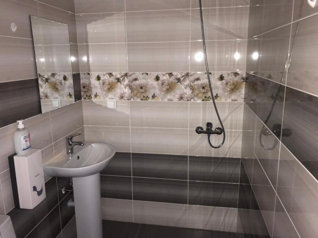 Koupelna v ubytování Liko Hostel