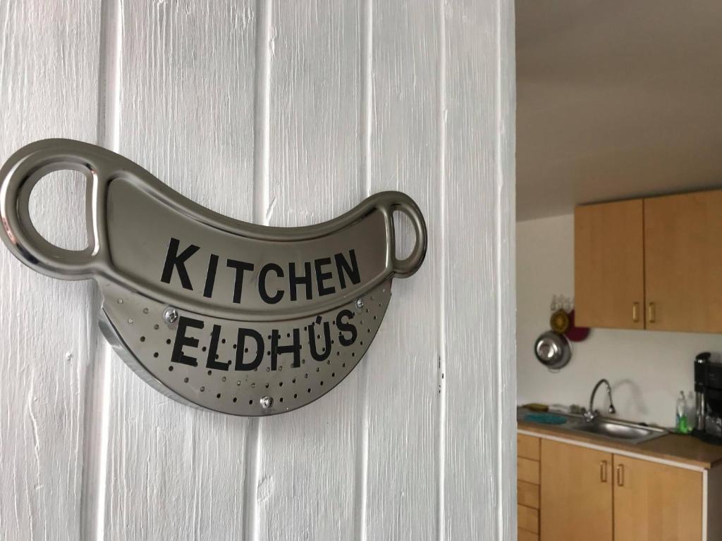 Köök või kööginurk majutusasutuses Ásahraun Guesthouse