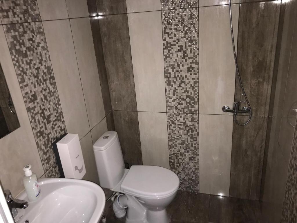 Koupelna v ubytování Liko Hostel