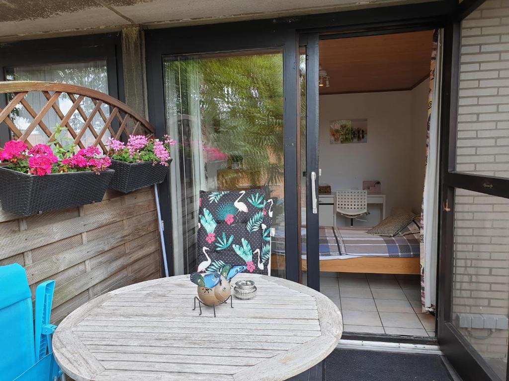 Balkón nebo terasa v ubytování Homestay Gent-Merelbeke self check-in service