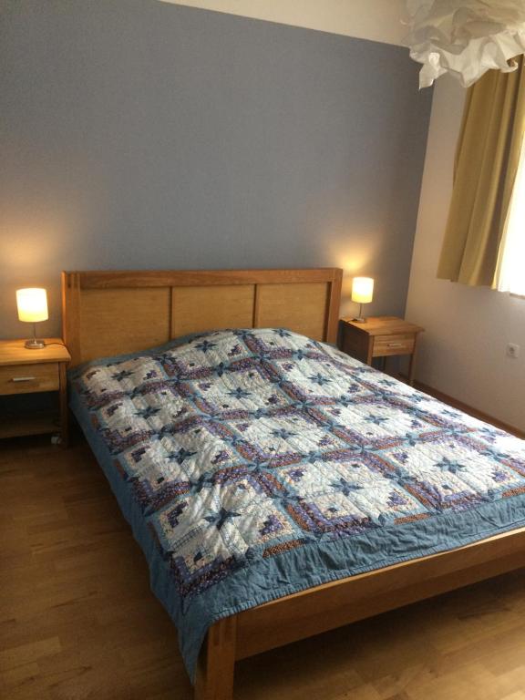 Een bed of bedden in een kamer bij Villa Ida