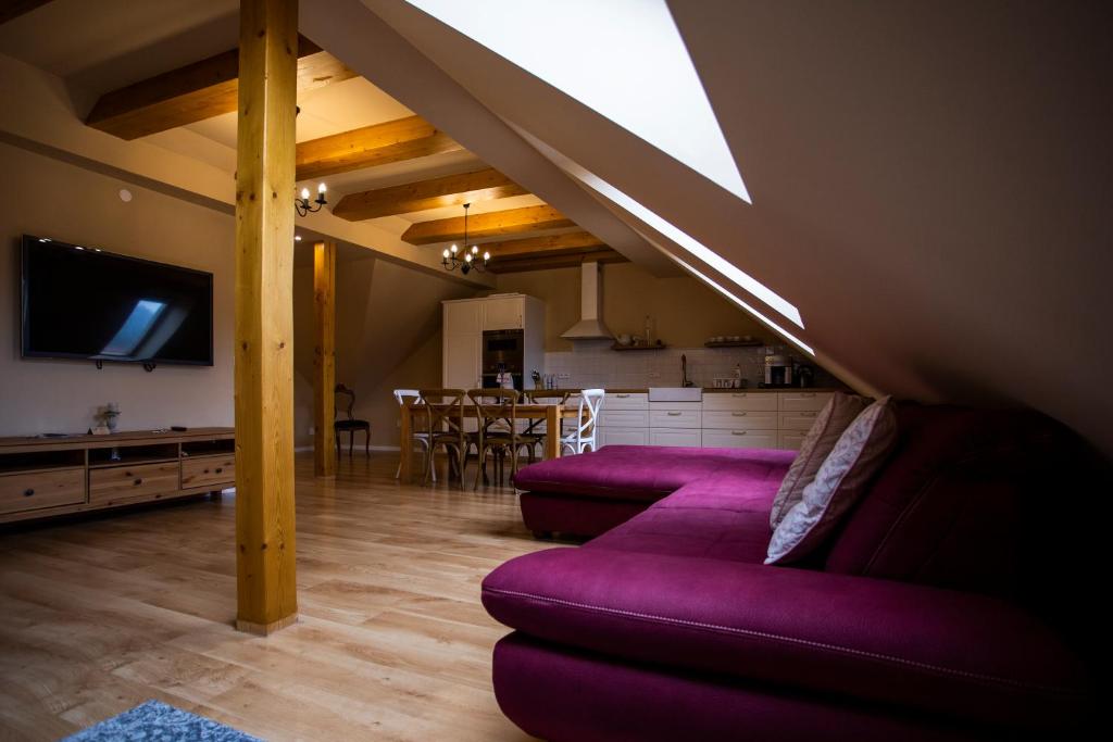 Posezení v ubytování Mikulov Apartmány MAGISTR