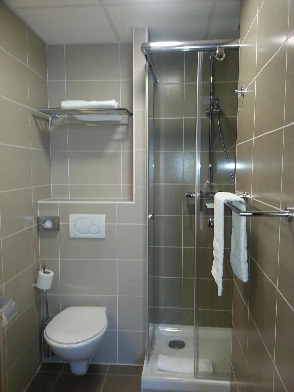 Koupelna v ubytování Hotel Vauban