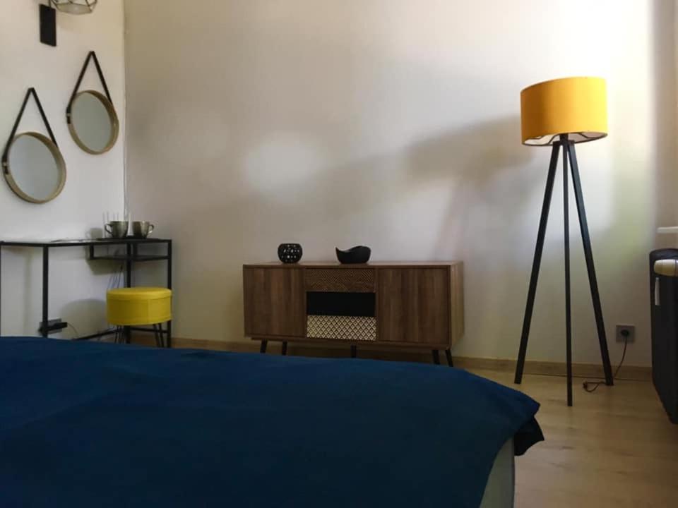 Posteľ alebo postele v izbe v ubytovaní Apartament Nad Jeziorem Czos