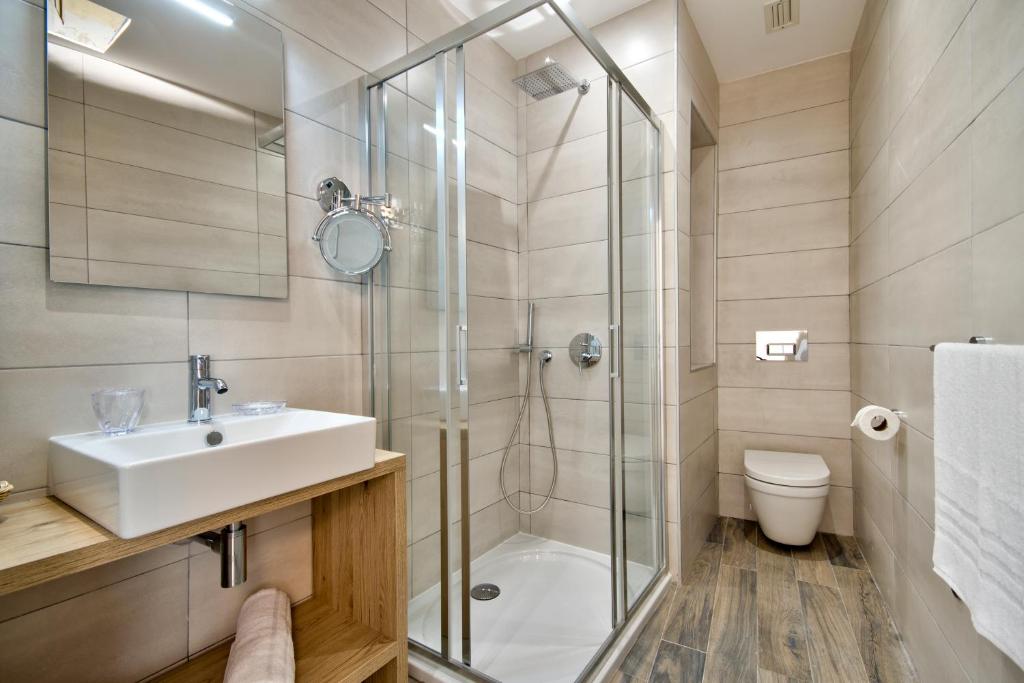 Koupelna v ubytování The Suites – Piazza Kirkop