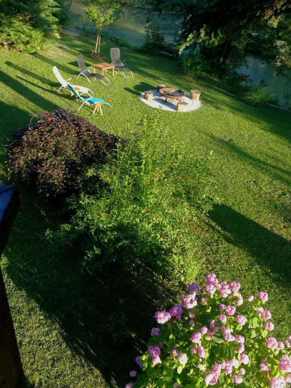 Zahrada ubytování River house HRIB