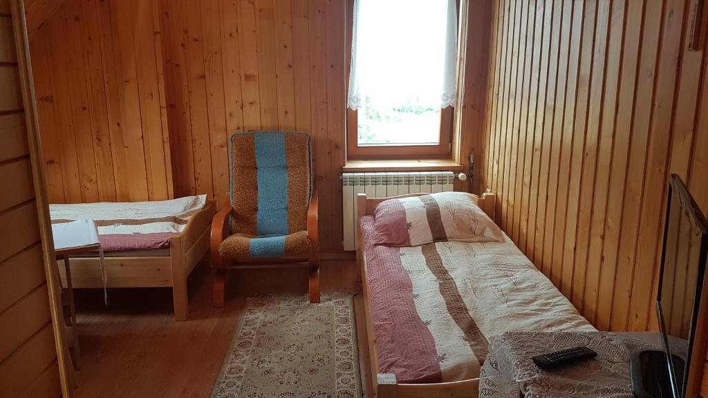 Posteľ alebo postele v izbe v ubytovaní Pokoje Gościnne u Cześka