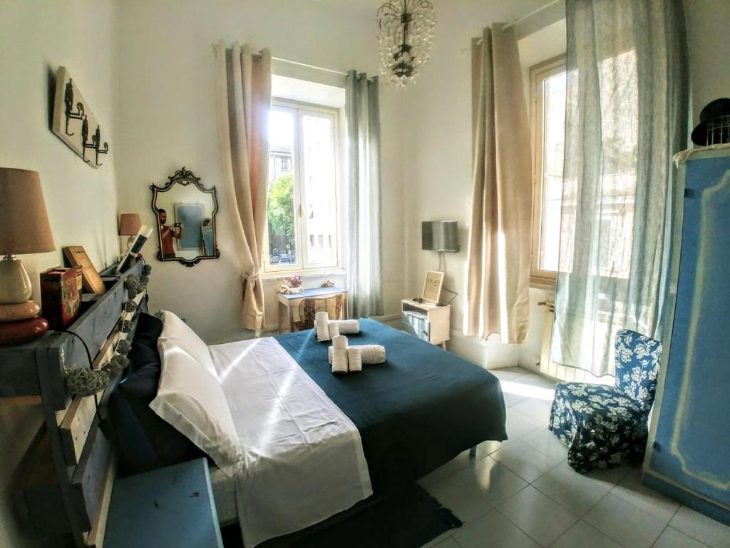 Un pat sau paturi într-o cameră la B&B Next Stop