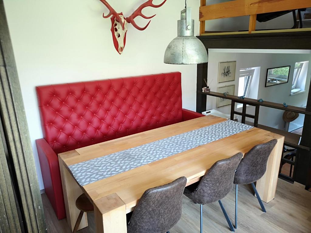 Posezení v ubytování Holiday House Red Deer