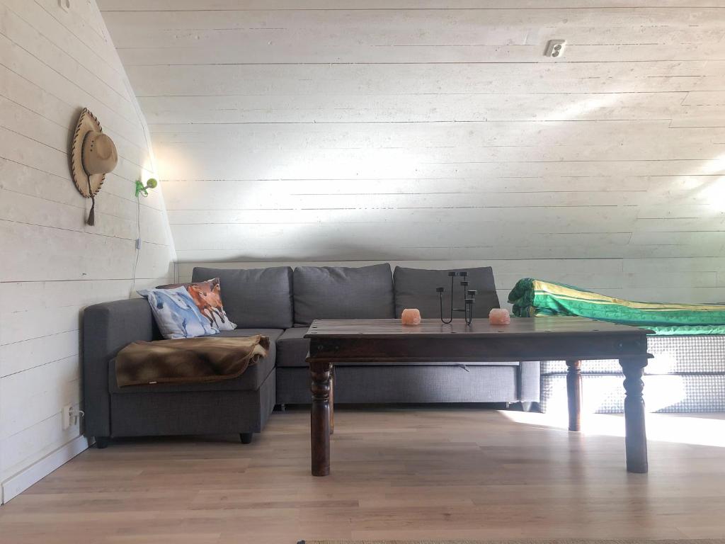 Posezení v ubytování Rialahästgård