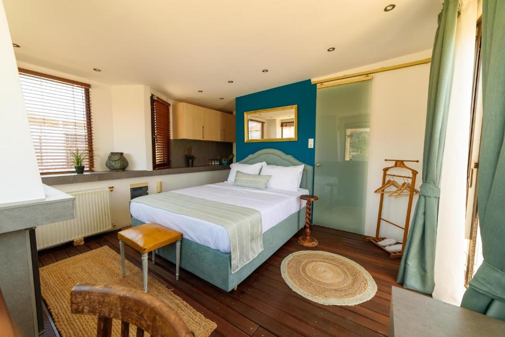 Posteľ alebo postele v izbe v ubytovaní Acropolis Eye Loft