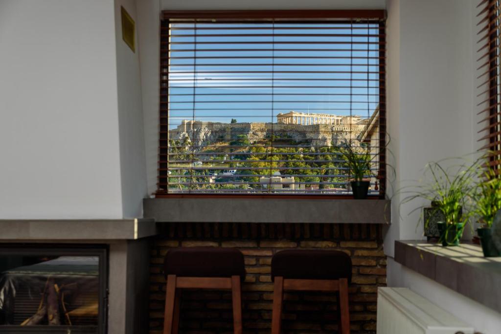 Balkón alebo terasa v ubytovaní Acropolis Eye Loft