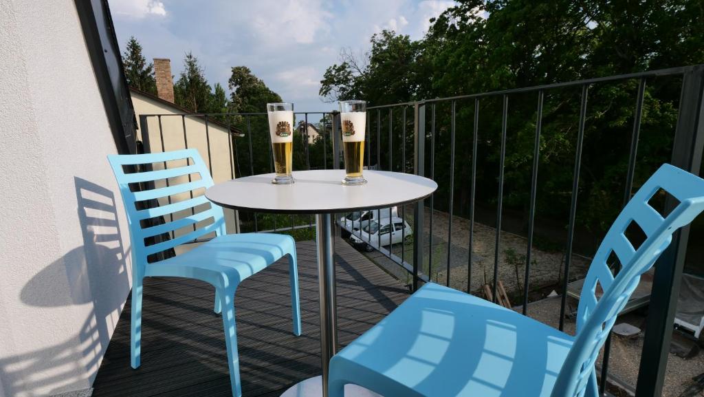 Balkón alebo terasa v ubytovaní Anna Villa Füred Boutique Rooms