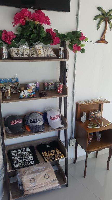 Posezení v ubytování Posada Bugambilia