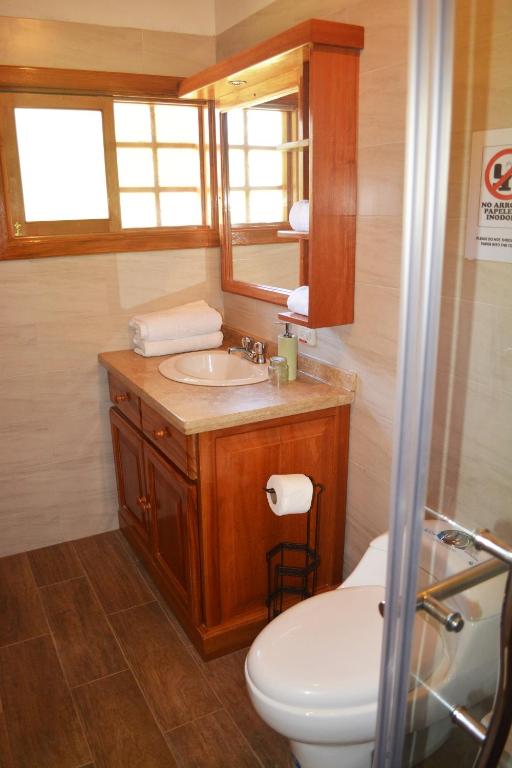 Koupelna v ubytování Quinta La Constanza