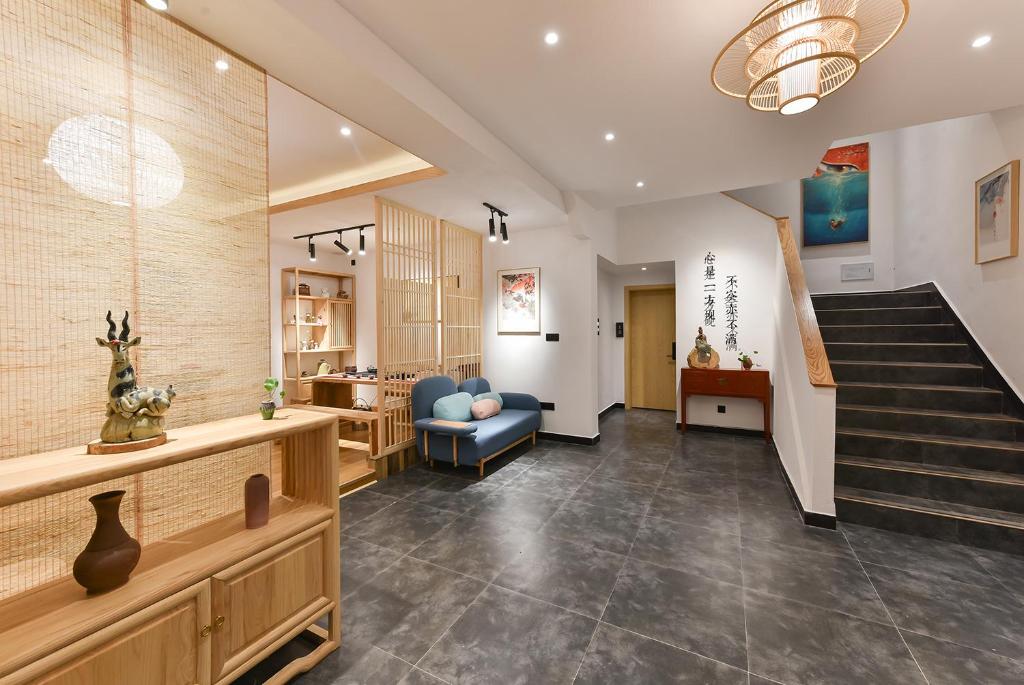 Posezení v ubytování Yifangyan - Tingyuan Qingshe Hostel