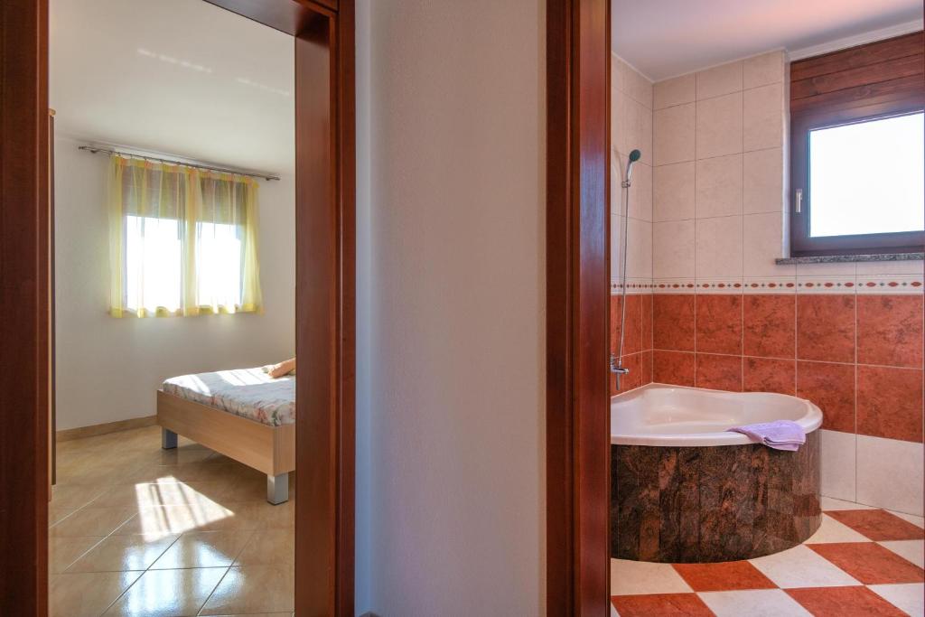 Koupelna v ubytování Ferienhaus Joy