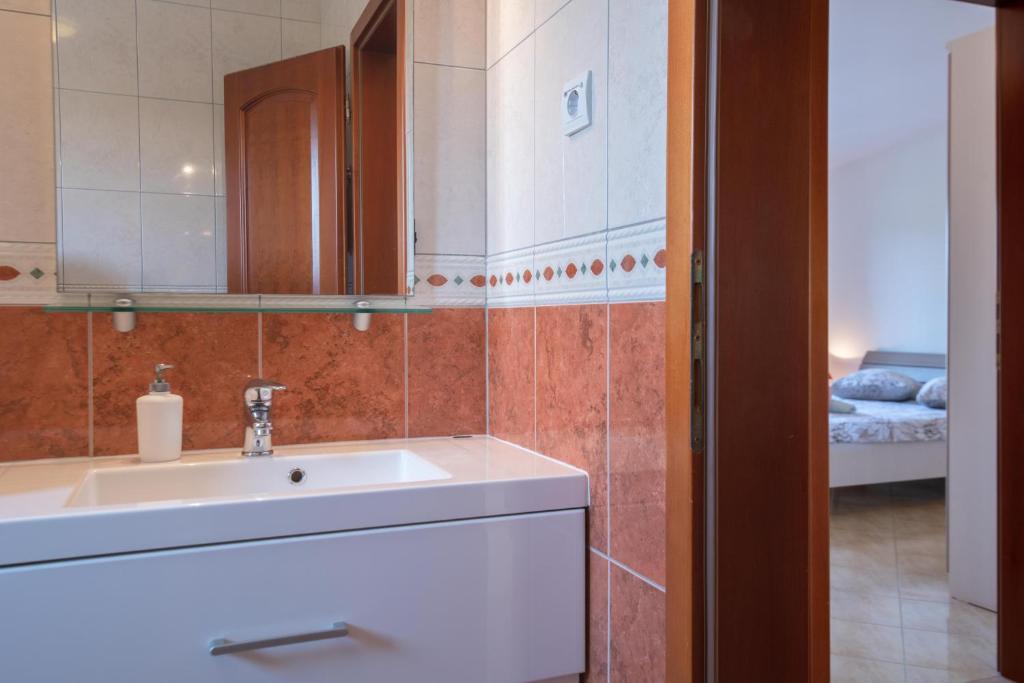 Koupelna v ubytování Ferienhaus Joy