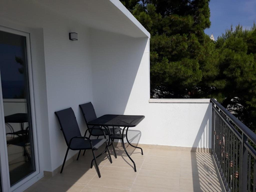 Balkón alebo terasa v ubytovaní Sea view Apartment