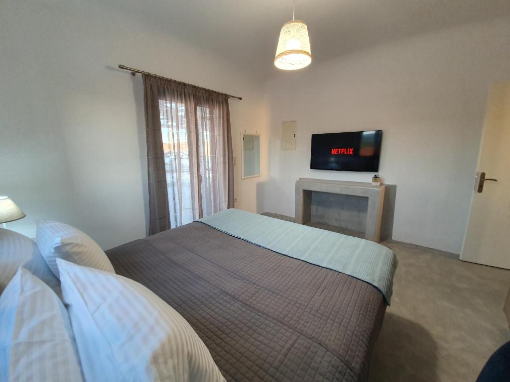 Postel nebo postele na pokoji v ubytování Villa Therme Athena