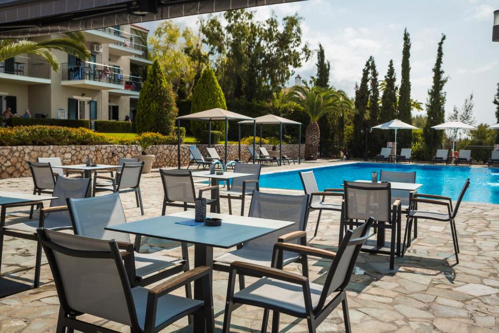 Bazén v ubytování Antonia Hotel nebo v jeho okolí