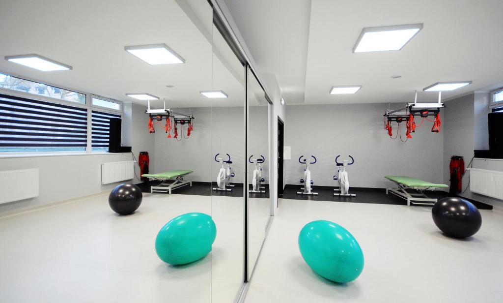 Fitness centrum a/nebo fitness zařízení v ubytování Sanatorium Willa Fortuna