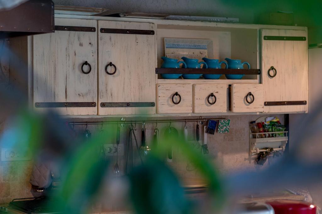 Kuchyň nebo kuchyňský kout v ubytování Medin Apartments BluVista