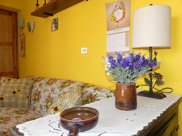 Posezení v ubytování Casa La Forsizia