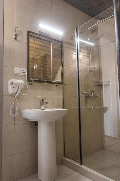 Koupelna v ubytování Hotel Imperial House