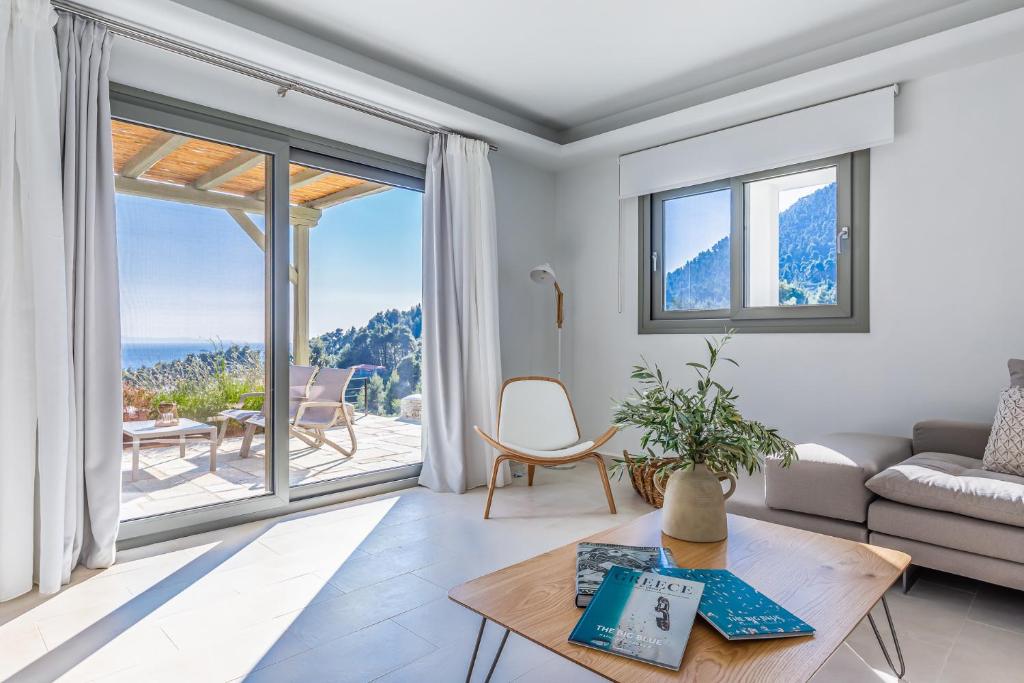 Posezení v ubytování Elios Private Living