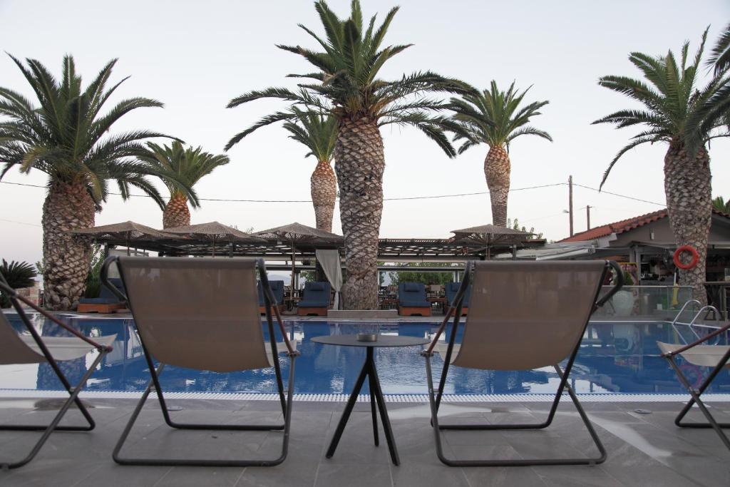 Bazén v ubytování Evvoiki Akti Hotel nebo v jeho okolí