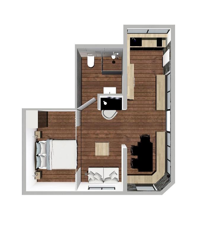 Plan piętra w obiekcie Apartment Balthazar
