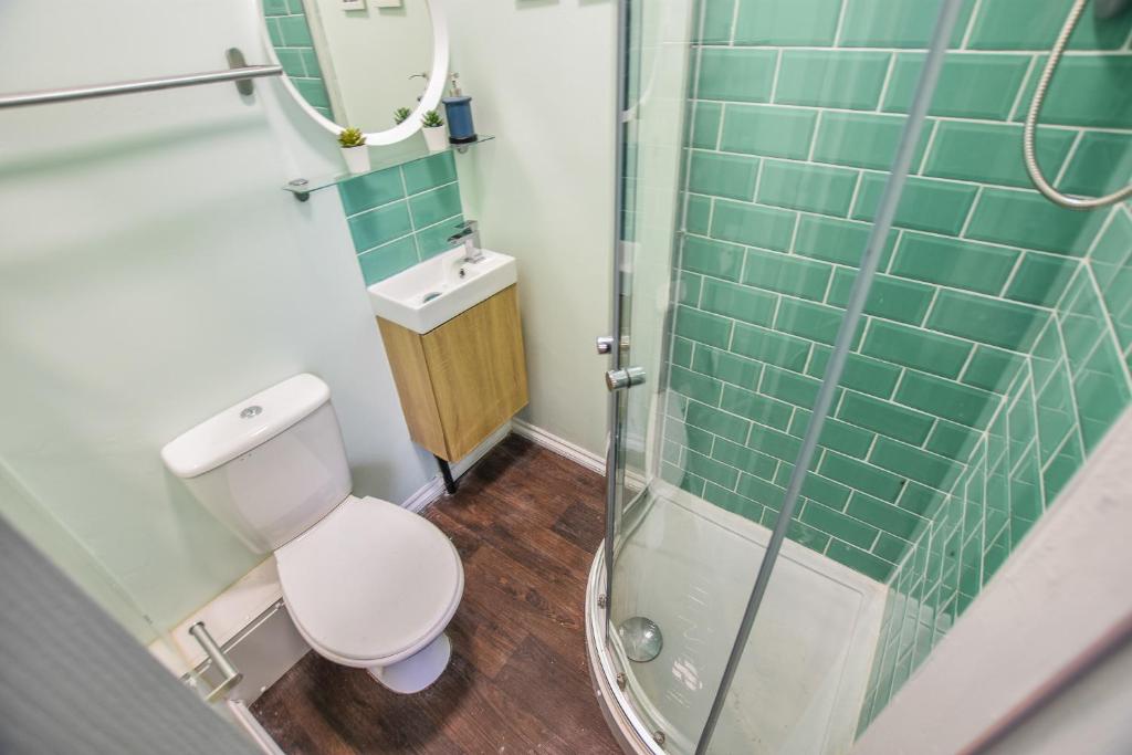 Koupelna v ubytování Regency GuestHouse Manchester North