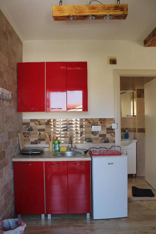 Köök või kööginurk majutusasutuses Apartments Lazarević Sutomore