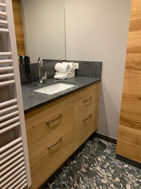 Kuchyň nebo kuchyňský kout v ubytování Villa Stiegl