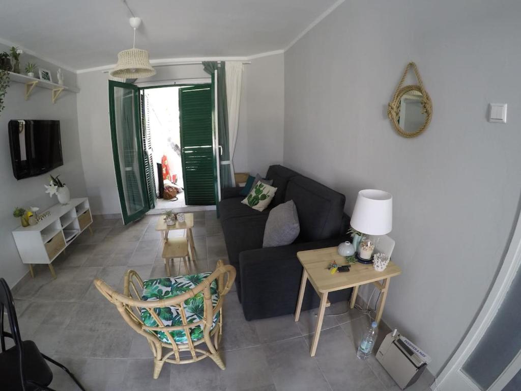TV a/nebo společenská místnost v ubytování Apartment Galera