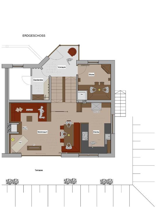 Půdorys ubytování Chalet Avidea Secret