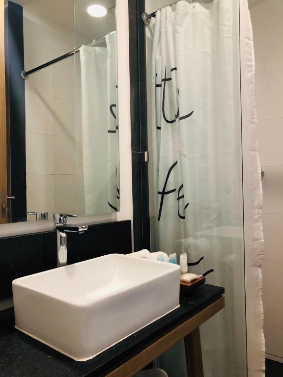 Koupelna v ubytování B's Suites Mérida