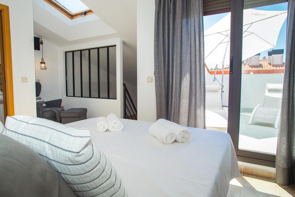 Posteľ alebo postele v izbe v ubytovaní AL27 Duplex de diseño a 250 metros de la playa