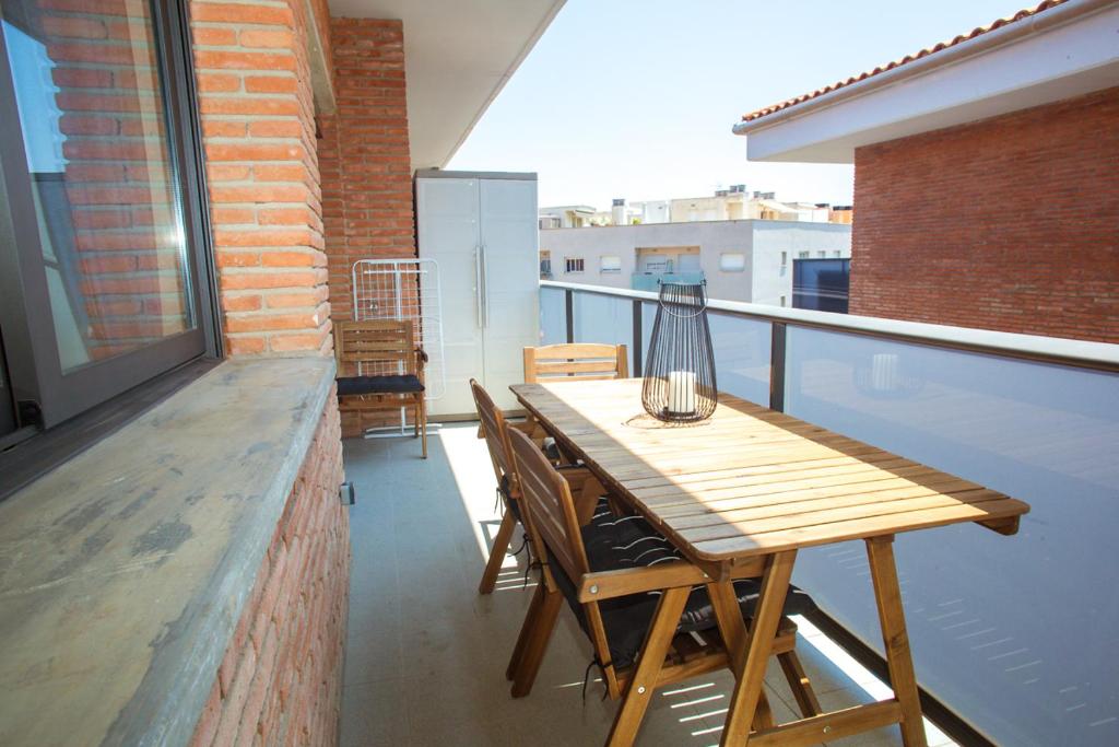 Balkón alebo terasa v ubytovaní AL27 Duplex de diseño a 250 metros de la playa