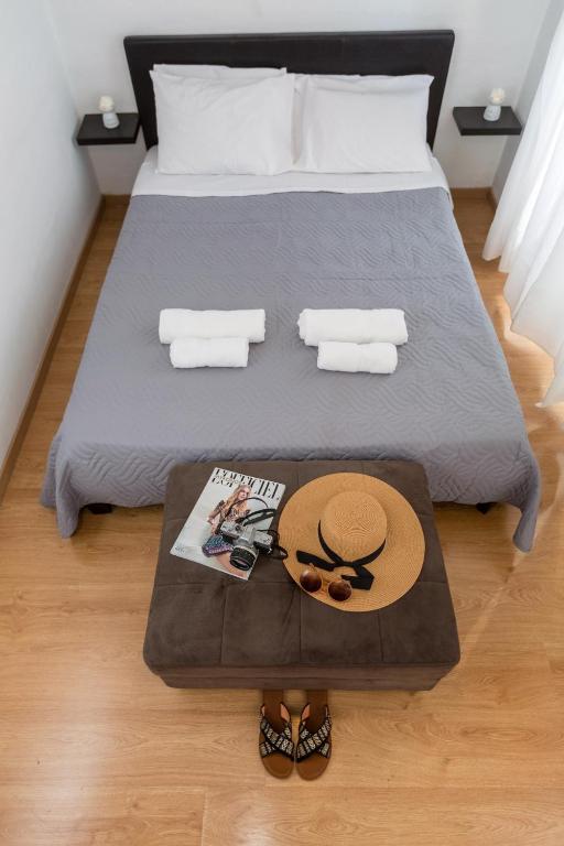 Posteľ alebo postele v izbe v ubytovaní Yasmin House by CorfuEscapes