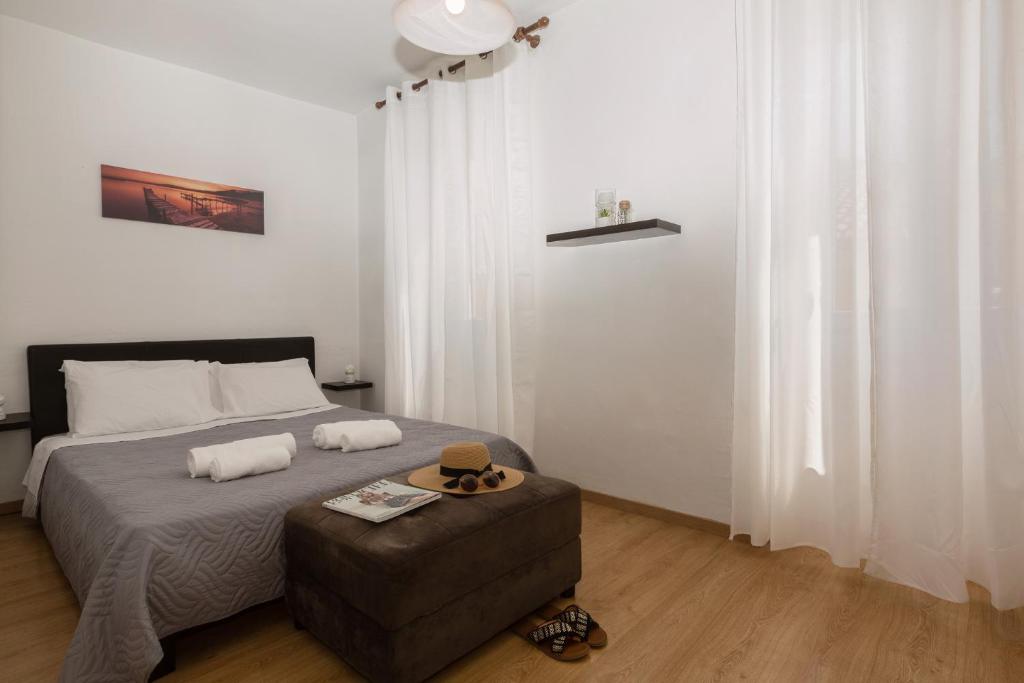 Posteľ alebo postele v izbe v ubytovaní Yasmin House by CorfuEscapes