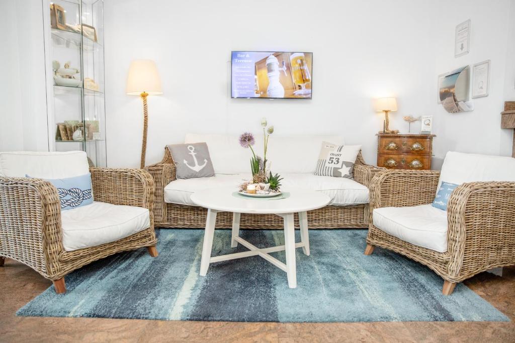 Posezení v ubytování Hotel Seelust