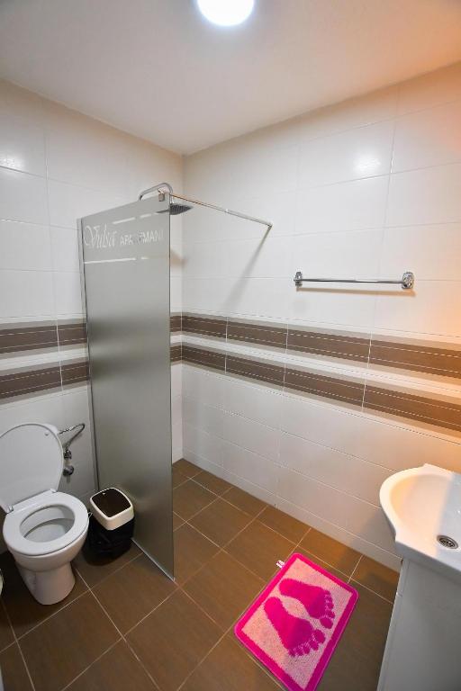 Koupelna v ubytování Vulsa Apartmani