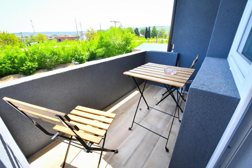 Balkón nebo terasa v ubytování Vulsa Apartmani