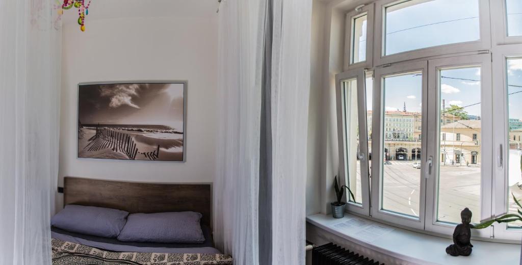 Area soggiorno di Wake Up Wellness Hostel